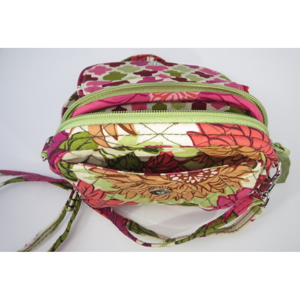 Vera Bradley Pink Floral Crossbody Shoulder Bag Purse Magnetic Closure‎ - Picture 5 of 9
